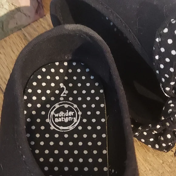 Girls Black slip-ons - Picture 3 of 3